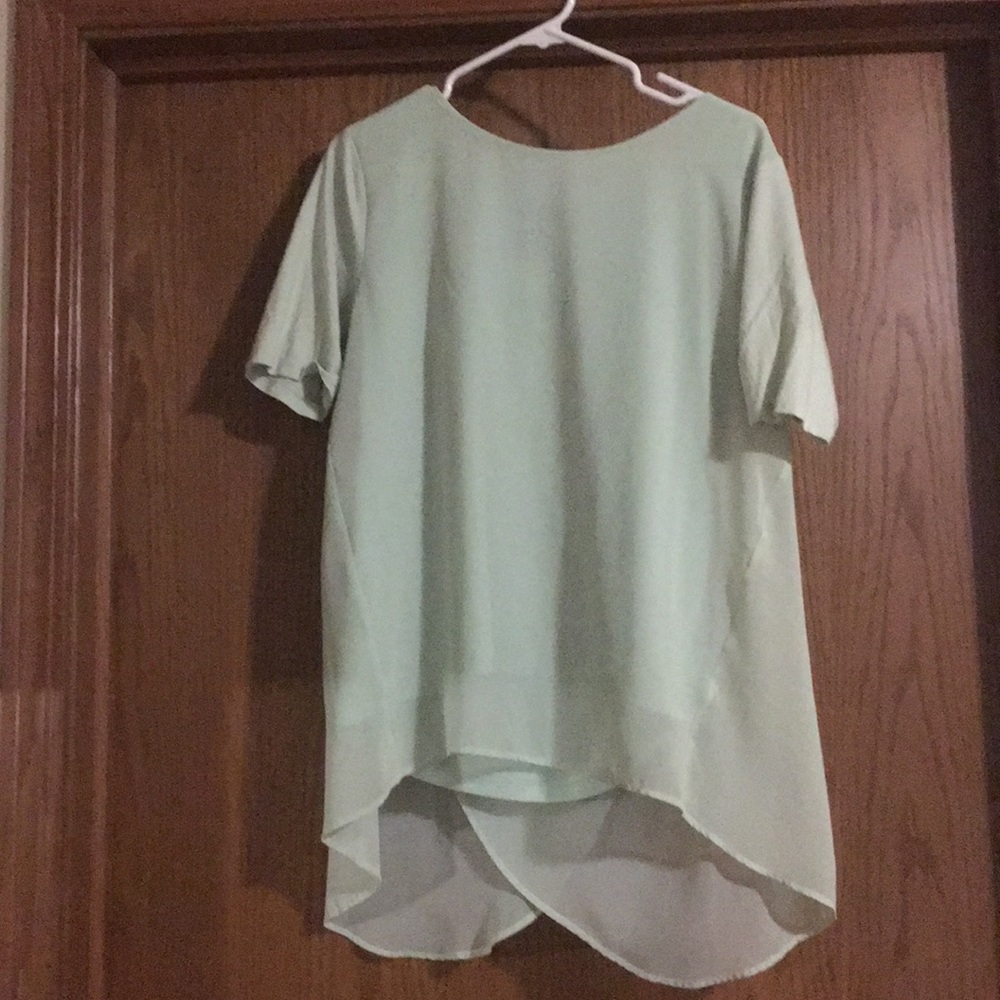 Ann Taylor Mint Green Shirt